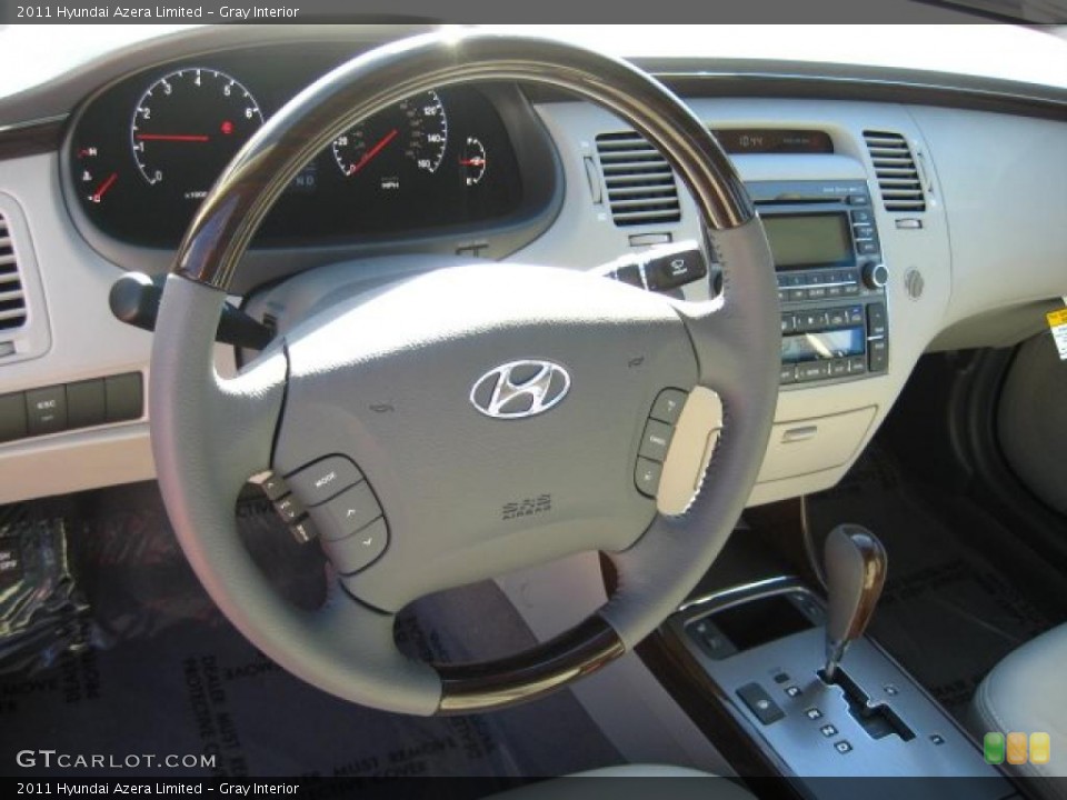 Gray Interior Steering Wheel for the 2011 Hyundai Azera Limited #44806516
