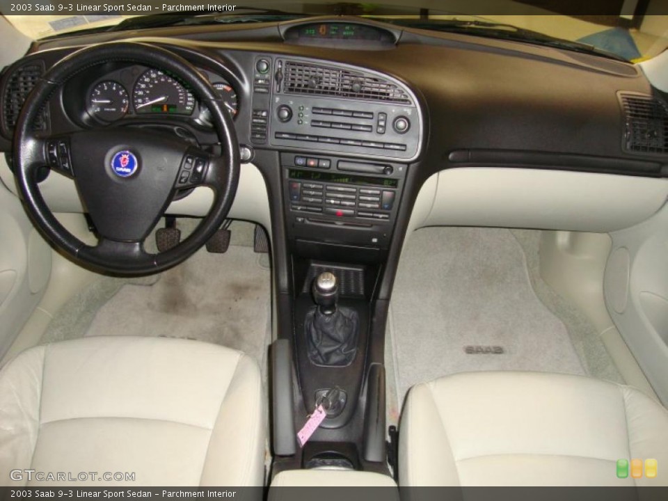 Parchment Interior Dashboard for the 2003 Saab 9-3 Linear Sport Sedan #44807808