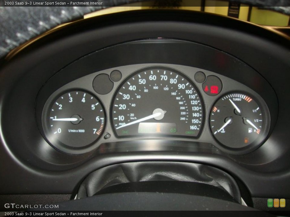 Parchment Interior Gauges for the 2003 Saab 9-3 Linear Sport Sedan #44807941