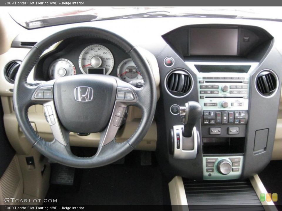 Beige Interior Dashboard for the 2009 Honda Pilot Touring 4WD #44808200