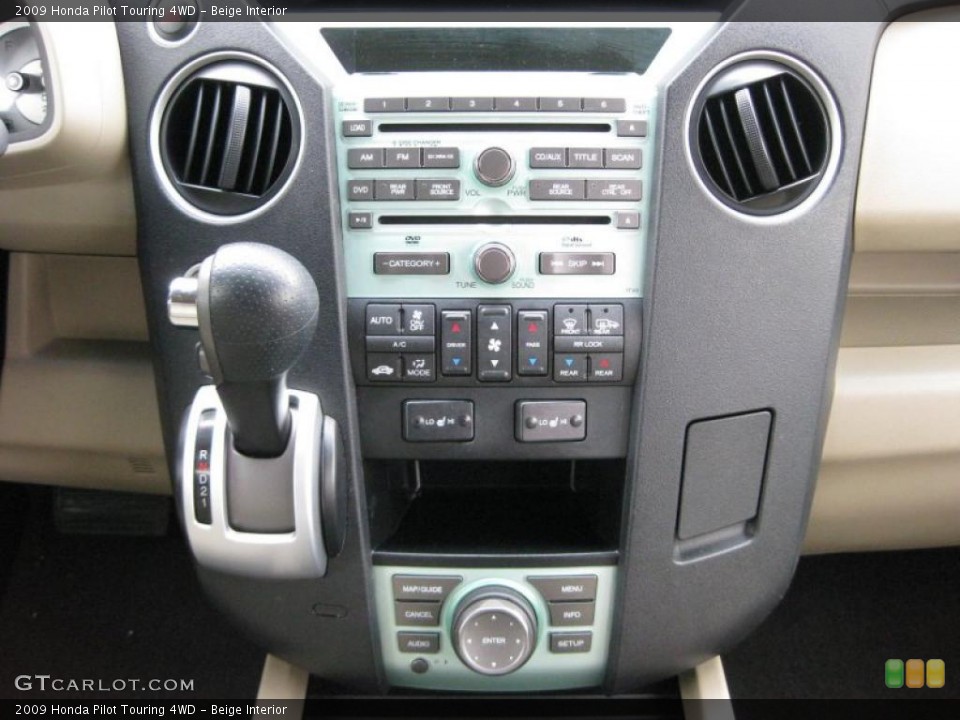 Beige Interior Controls for the 2009 Honda Pilot Touring 4WD #44808212