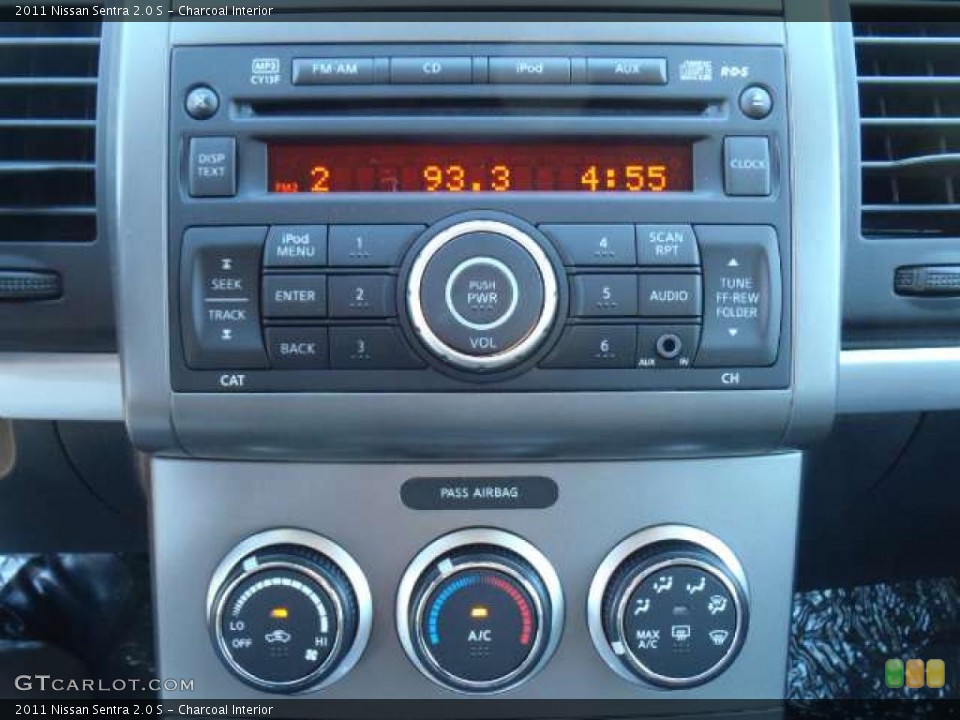 Charcoal Interior Controls for the 2011 Nissan Sentra 2.0 S #44808584