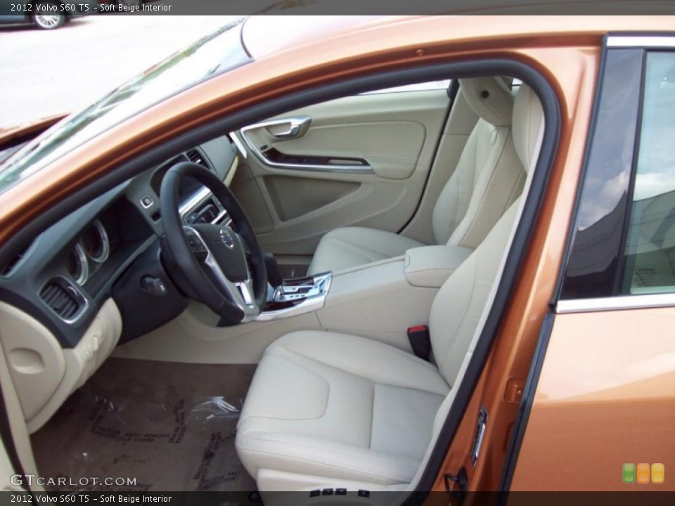 Soft Beige Interior Photo for the 2012 Volvo S60 T5 #44809004