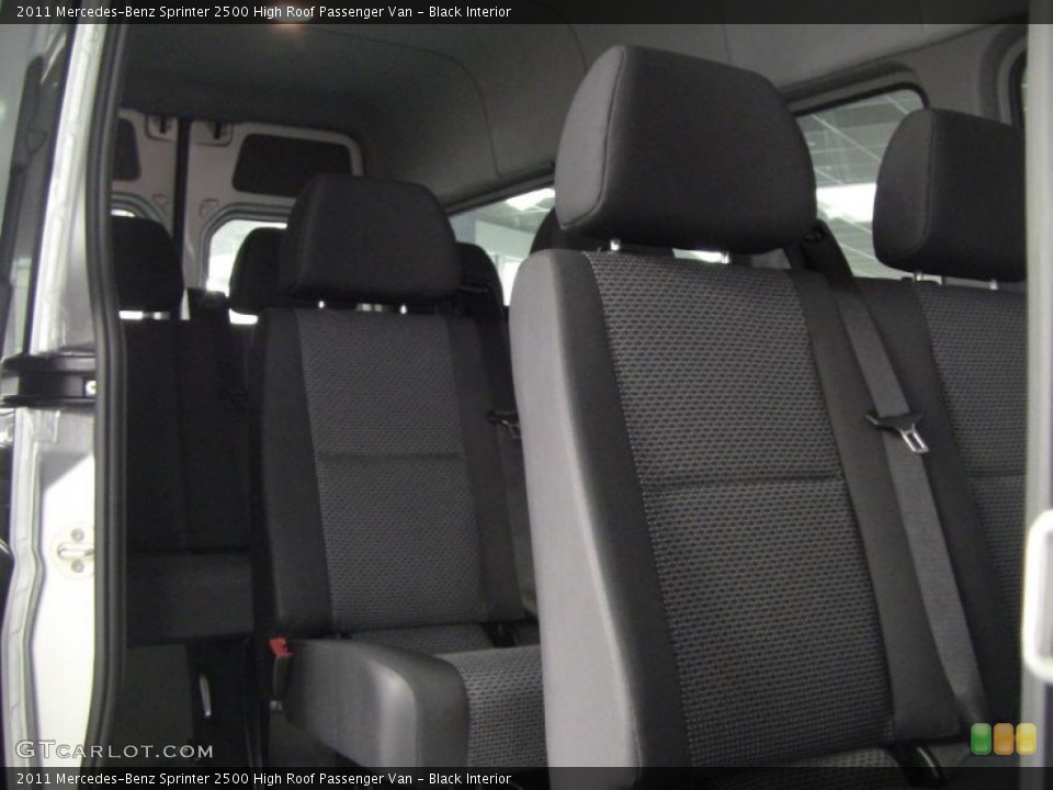 Black Interior Photo for the 2011 Mercedes-Benz Sprinter 2500 High Roof Passenger Van #44813796