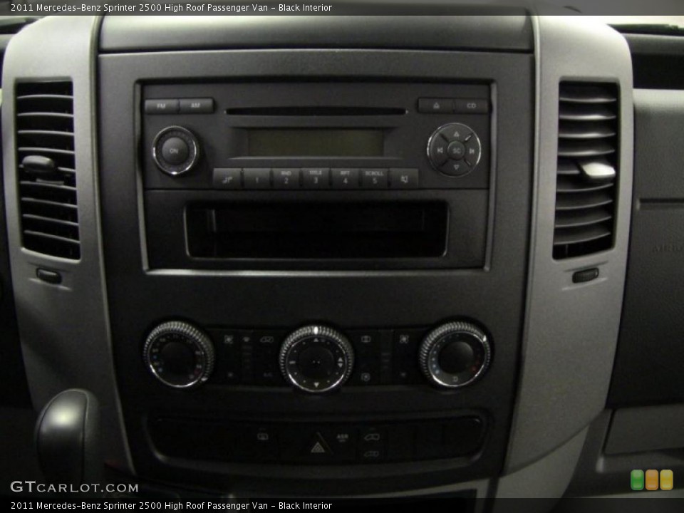 Black Interior Controls for the 2011 Mercedes-Benz Sprinter 2500 High Roof Passenger Van #44813836