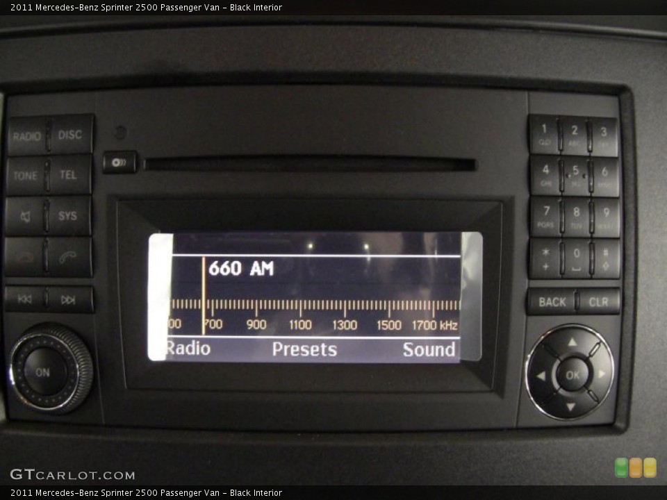Black Interior Controls for the 2011 Mercedes-Benz Sprinter 2500 Passenger Van #44814064