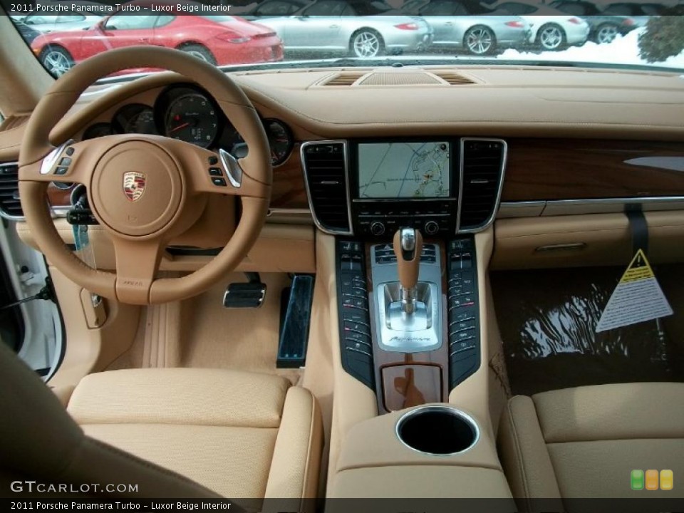 Luxor Beige Interior Dashboard for the 2011 Porsche Panamera Turbo #44815116