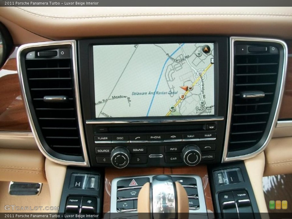 Luxor Beige Interior Navigation for the 2011 Porsche Panamera Turbo #44815200