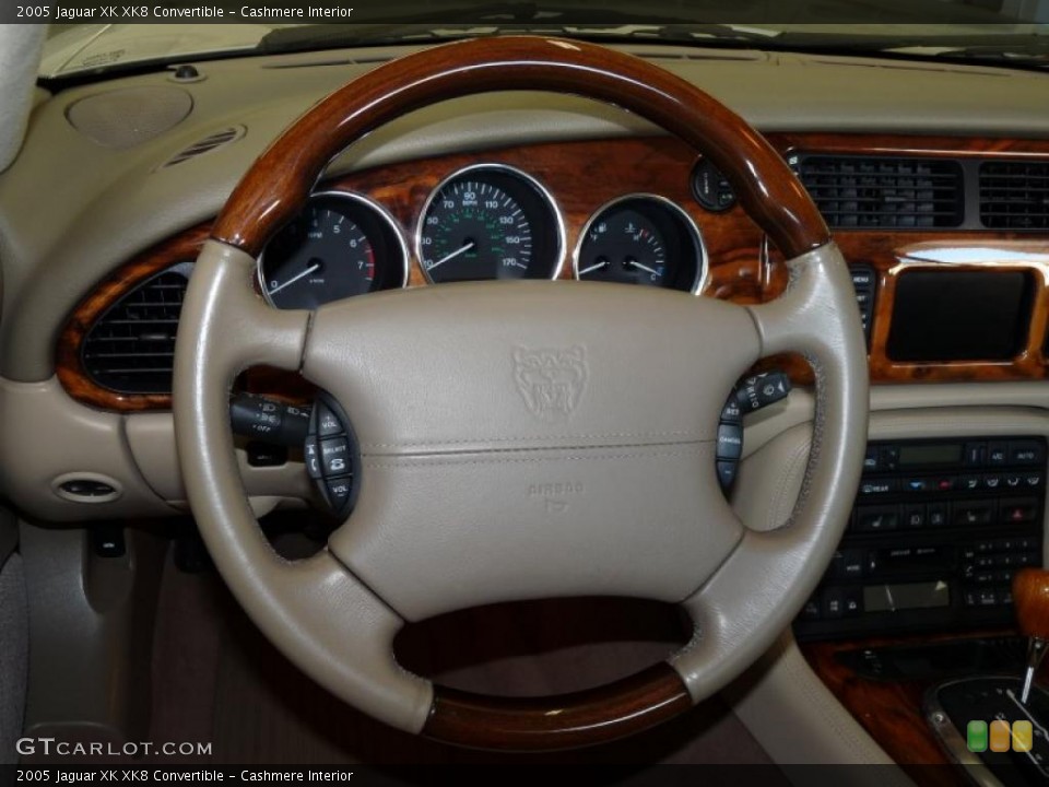 Cashmere Interior Steering Wheel for the 2005 Jaguar XK XK8 Convertible #44816664