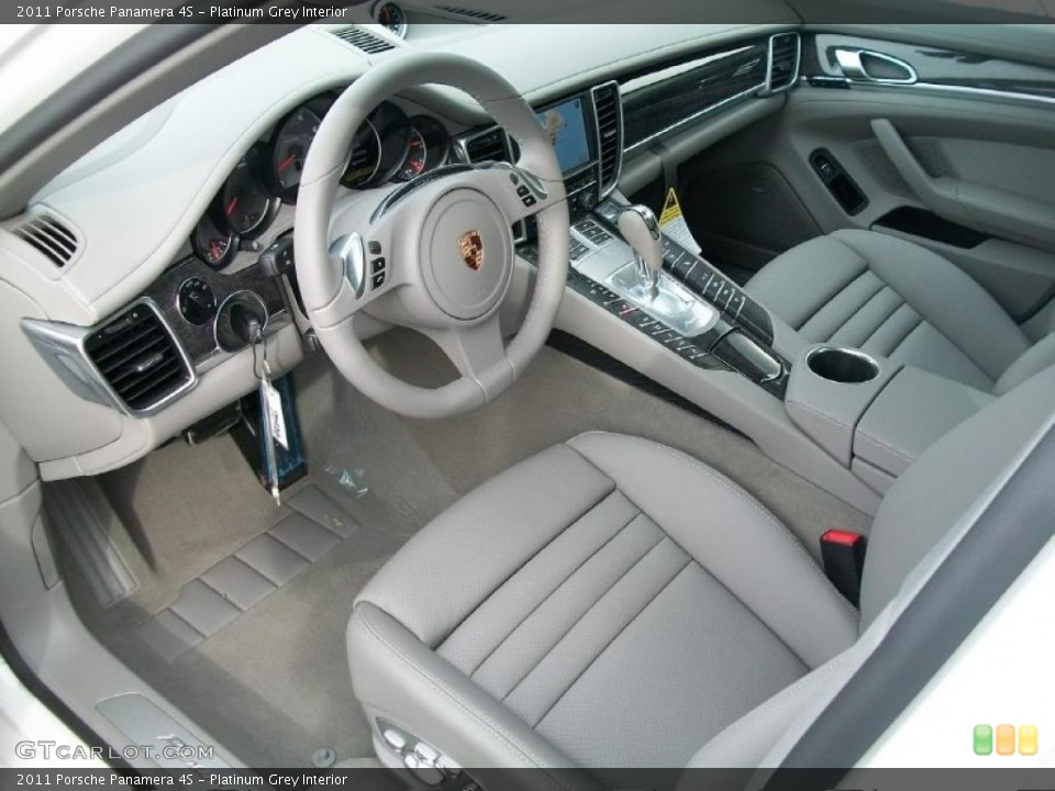 Platinum Grey 2011 Porsche Panamera Interiors