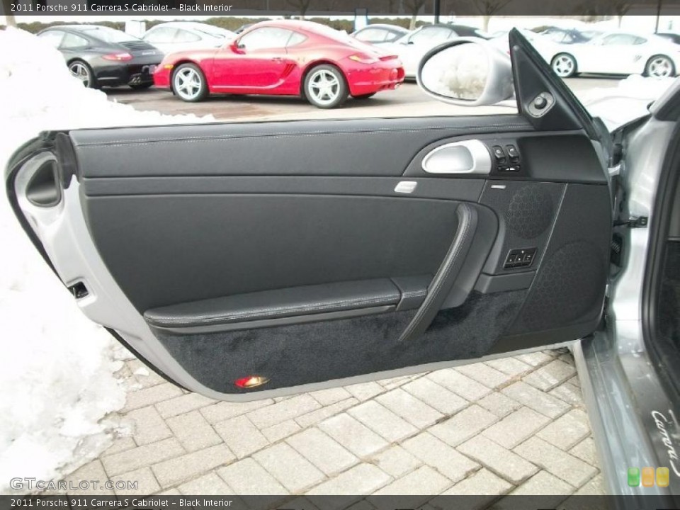 Black Interior Door Panel for the 2011 Porsche 911 Carrera S Cabriolet #44817248