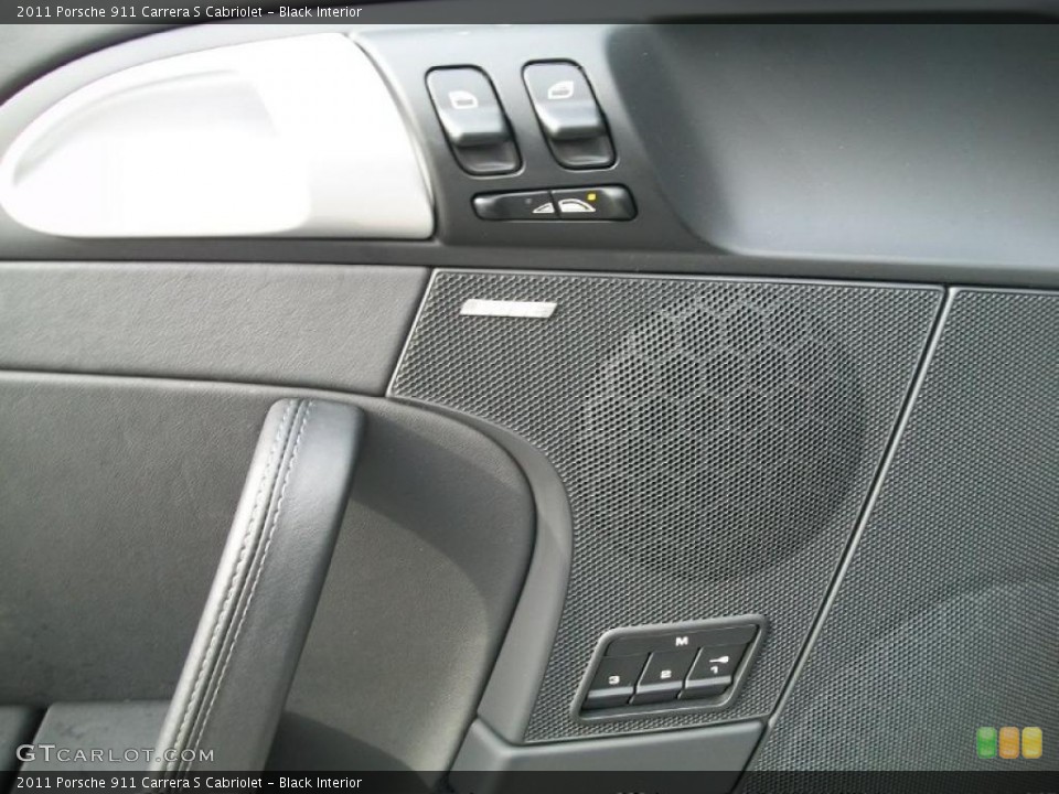 Black Interior Controls for the 2011 Porsche 911 Carrera S Cabriolet #44817264