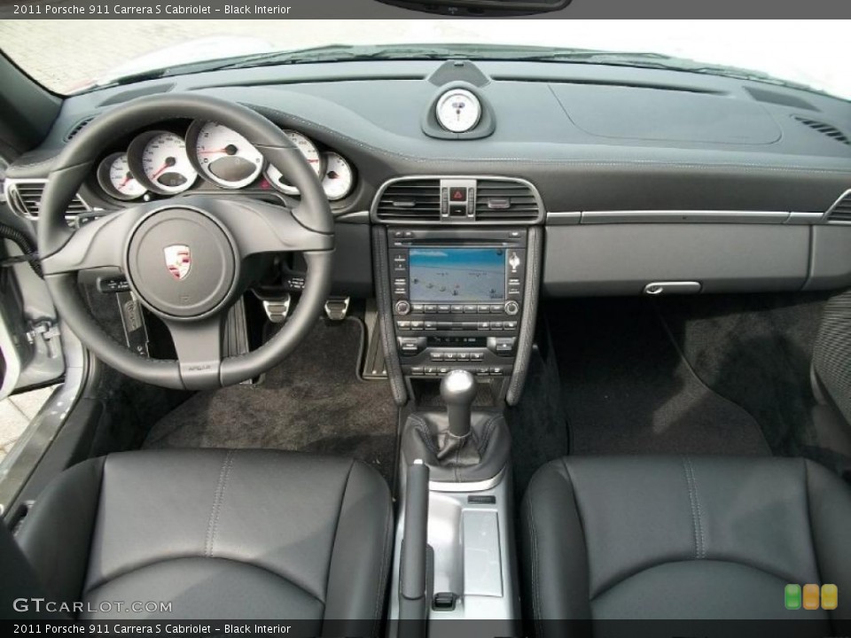 Black Interior Dashboard for the 2011 Porsche 911 Carrera S Cabriolet #44817340
