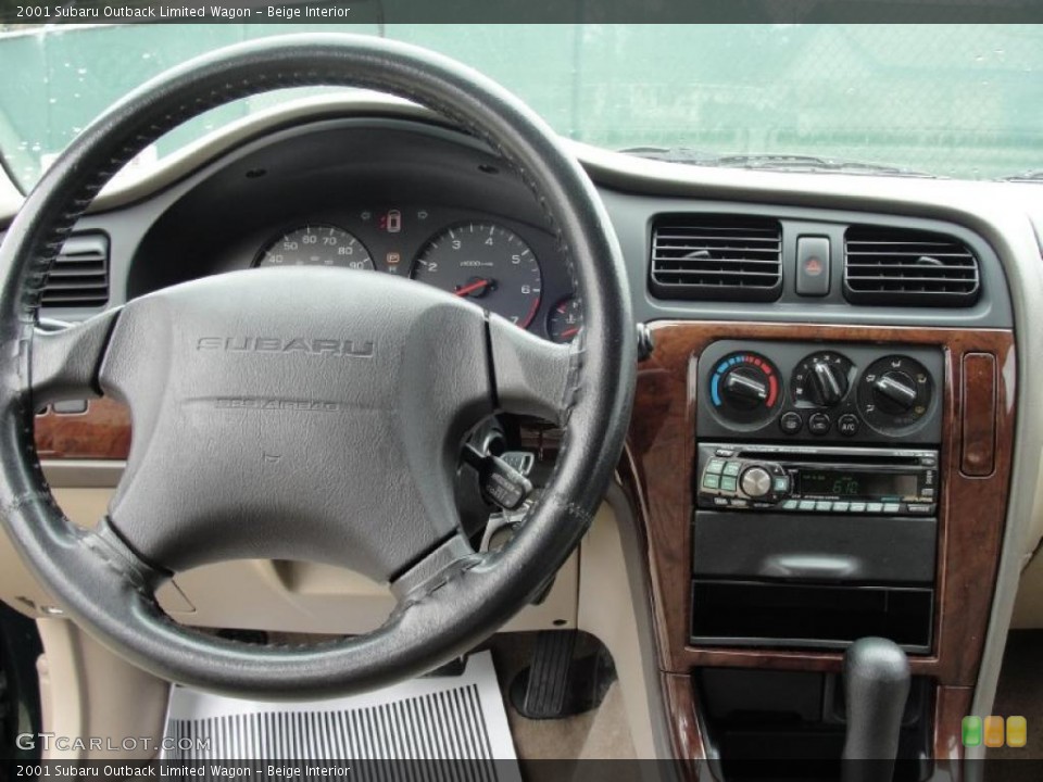 Beige Interior Dashboard for the 2001 Subaru Outback Limited Wagon #44818420