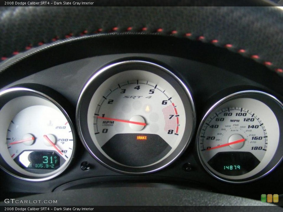 Dark Slate Gray Interior Gauges for the 2008 Dodge Caliber SRT4 #44818724
