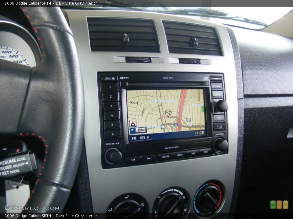 Dark Slate Gray Interior Navigation for the 2008 Dodge Caliber SRT4 #44818756
