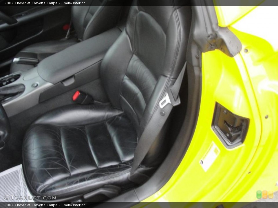 Ebony Interior Photo for the 2007 Chevrolet Corvette Coupe #44818960