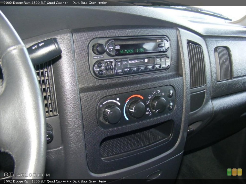 Dark Slate Gray Interior Controls for the 2002 Dodge Ram 1500 SLT Quad Cab 4x4 #44819576