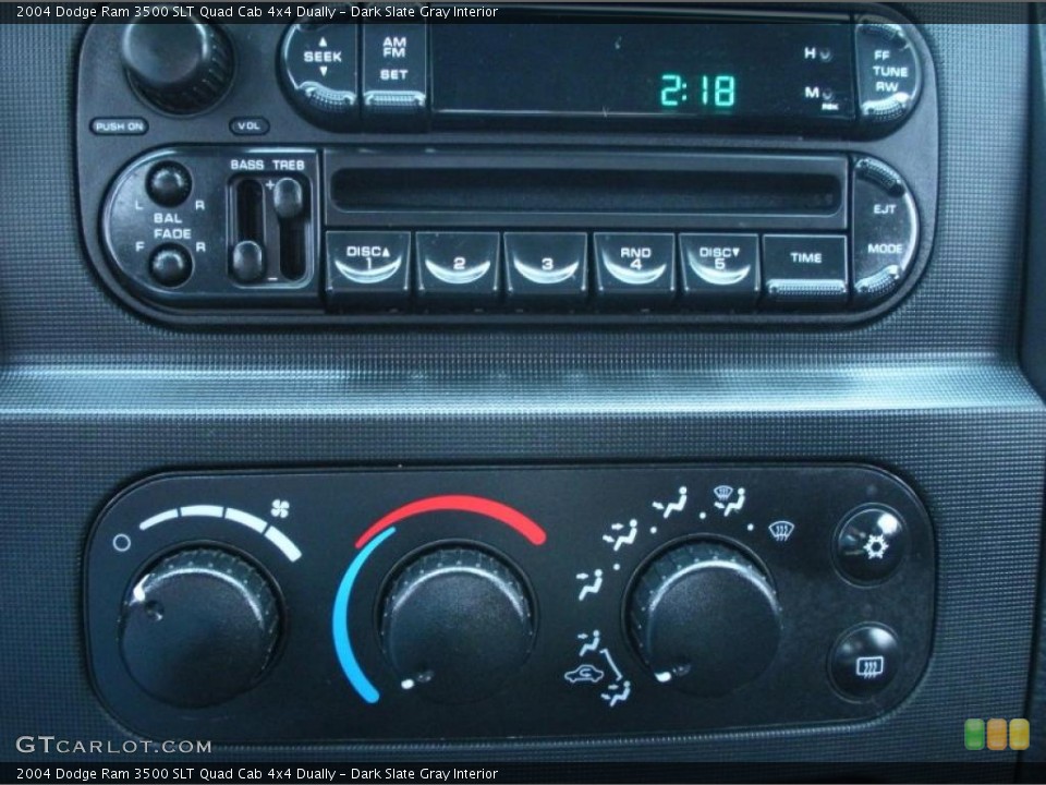Dark Slate Gray Interior Controls for the 2004 Dodge Ram 3500 SLT Quad Cab 4x4 Dually #44820168