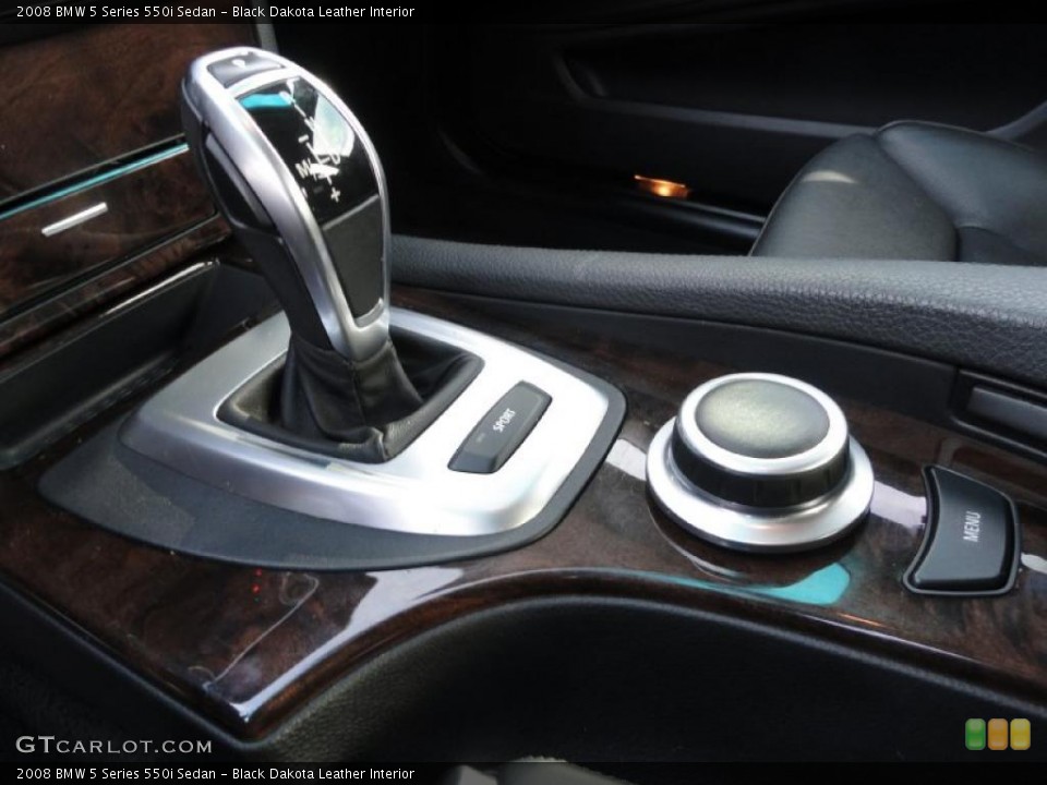Black Dakota Leather Interior Transmission for the 2008 BMW 5 Series 550i Sedan #44822348