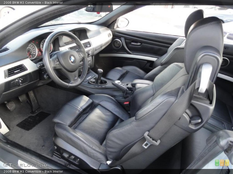 Black Interior Prime Interior for the 2008 BMW M3 Convertible #44823104