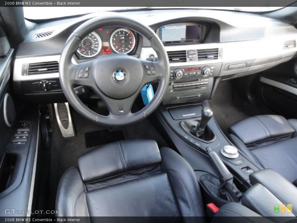 Black Interior Dashboard for the 2008 BMW M3 Convertible #44823120