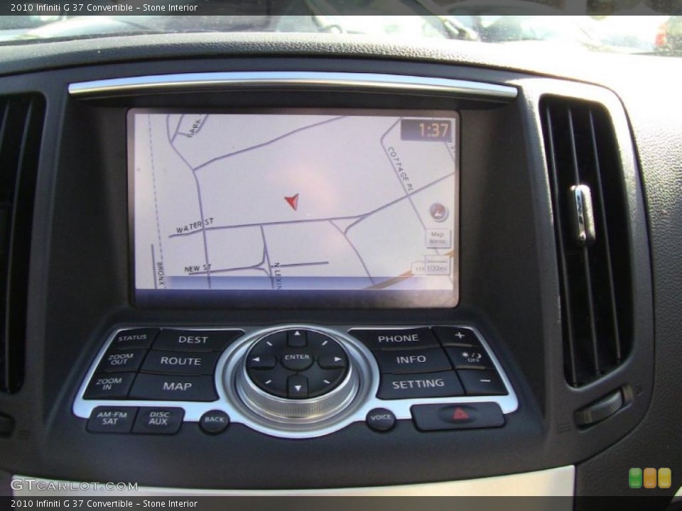 Stone Interior Navigation for the 2010 Infiniti G 37 Convertible #44824100