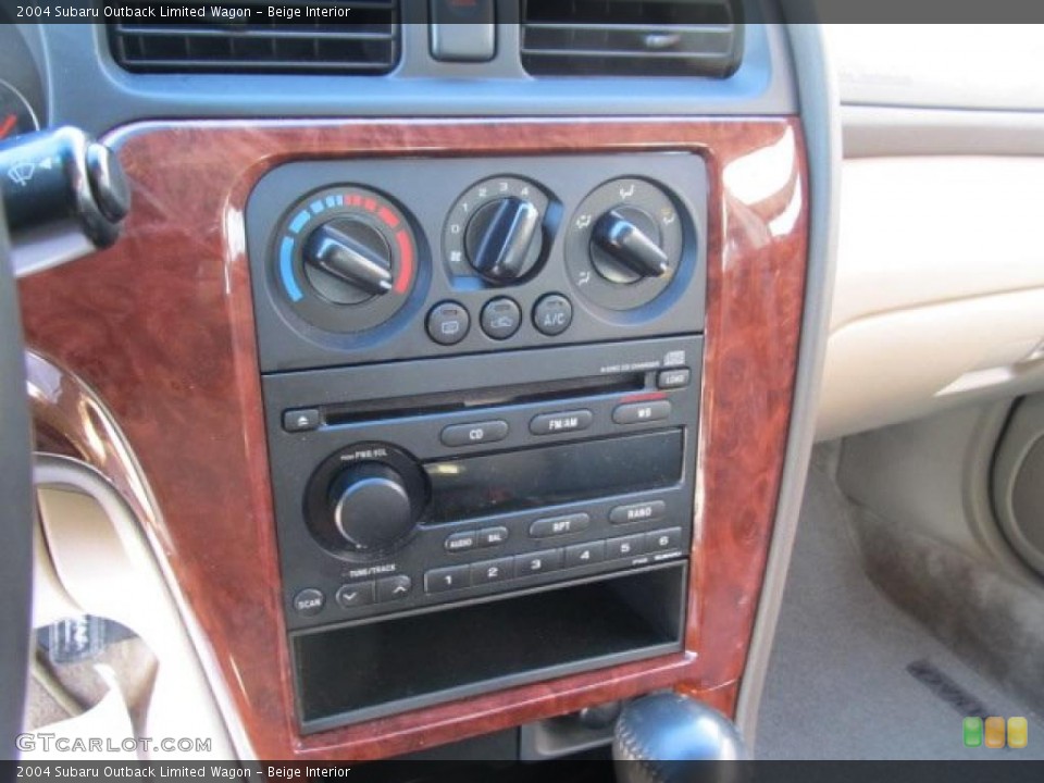 Beige Interior Controls for the 2004 Subaru Outback Limited Wagon #44829520