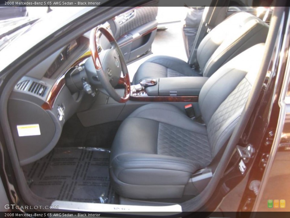 Black Interior Photo for the 2008 Mercedes-Benz S 65 AMG Sedan #44832500