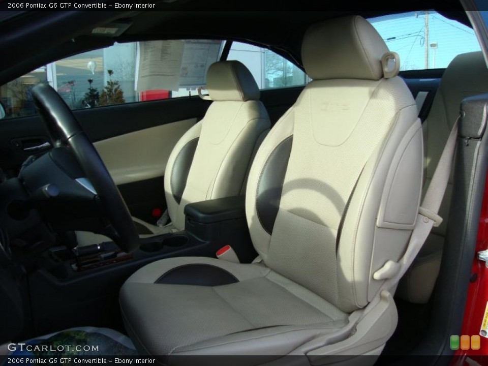 Ebony Interior Photo for the 2006 Pontiac G6 GTP Convertible #44832560