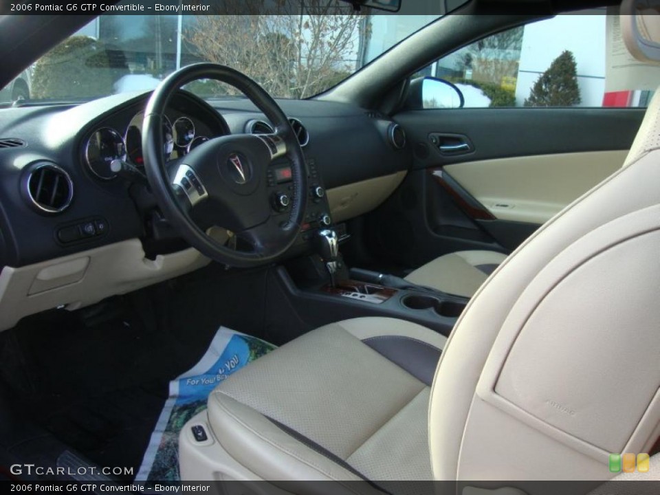 Ebony Interior Photo for the 2006 Pontiac G6 GTP Convertible #44832600