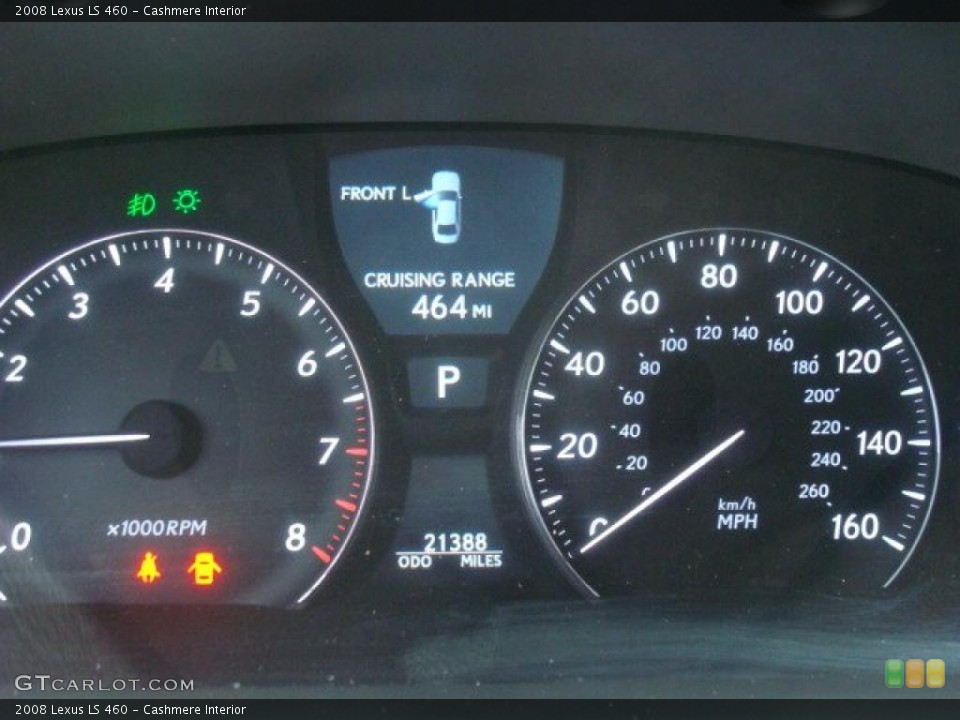 Cashmere Interior Gauges for the 2008 Lexus LS 460 #44833040