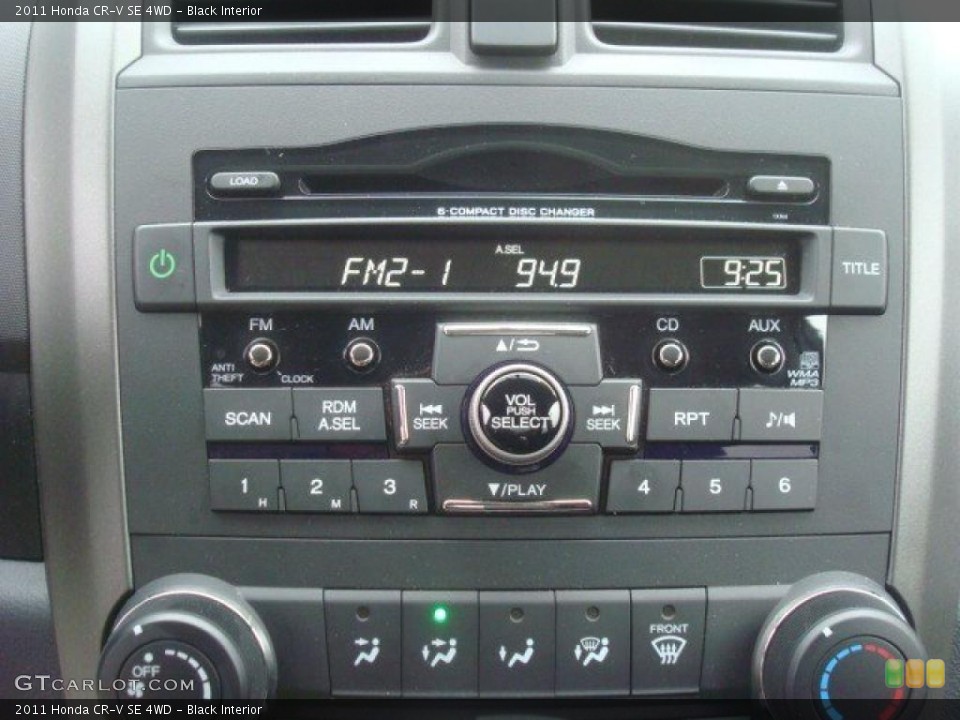 Black Interior Controls for the 2011 Honda CR-V SE 4WD #44836184