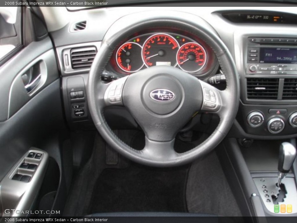 Carbon Black Interior Steering Wheel for the 2008 Subaru Impreza WRX Sedan #44836392