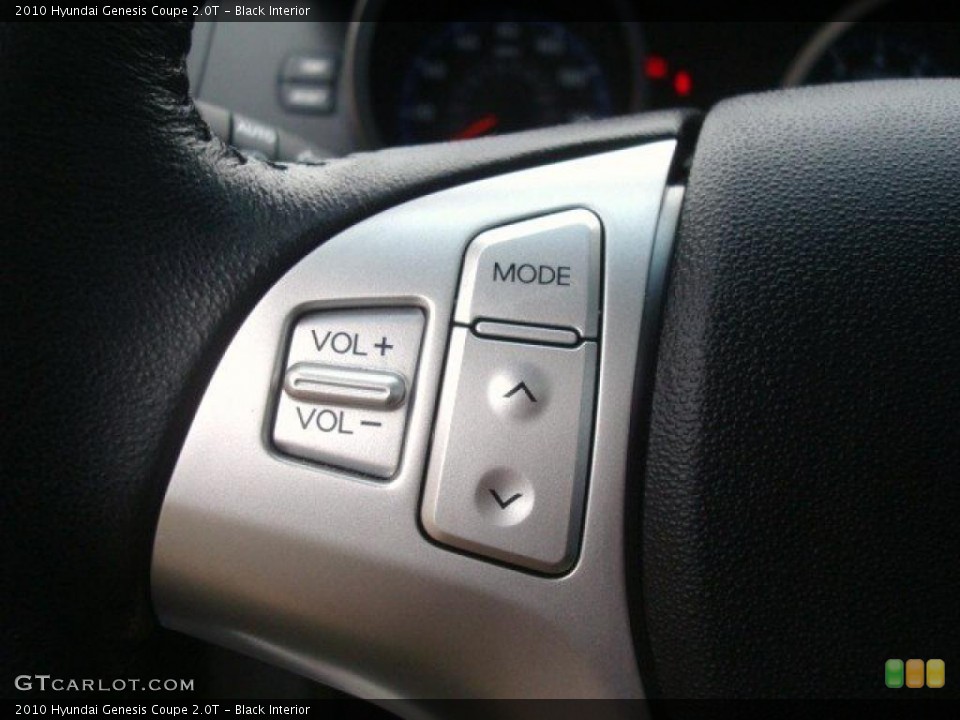 Black Interior Controls for the 2010 Hyundai Genesis Coupe 2.0T #44837716