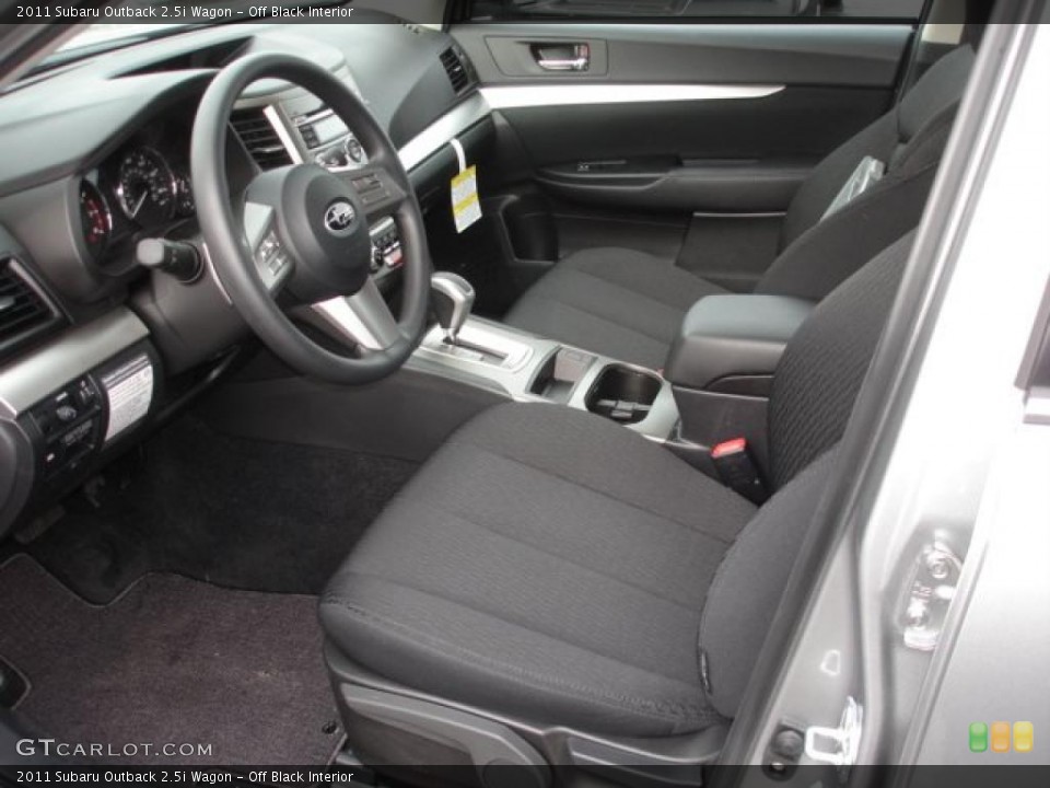 Off Black Interior Photo for the 2011 Subaru Outback 2.5i Wagon #44837816
