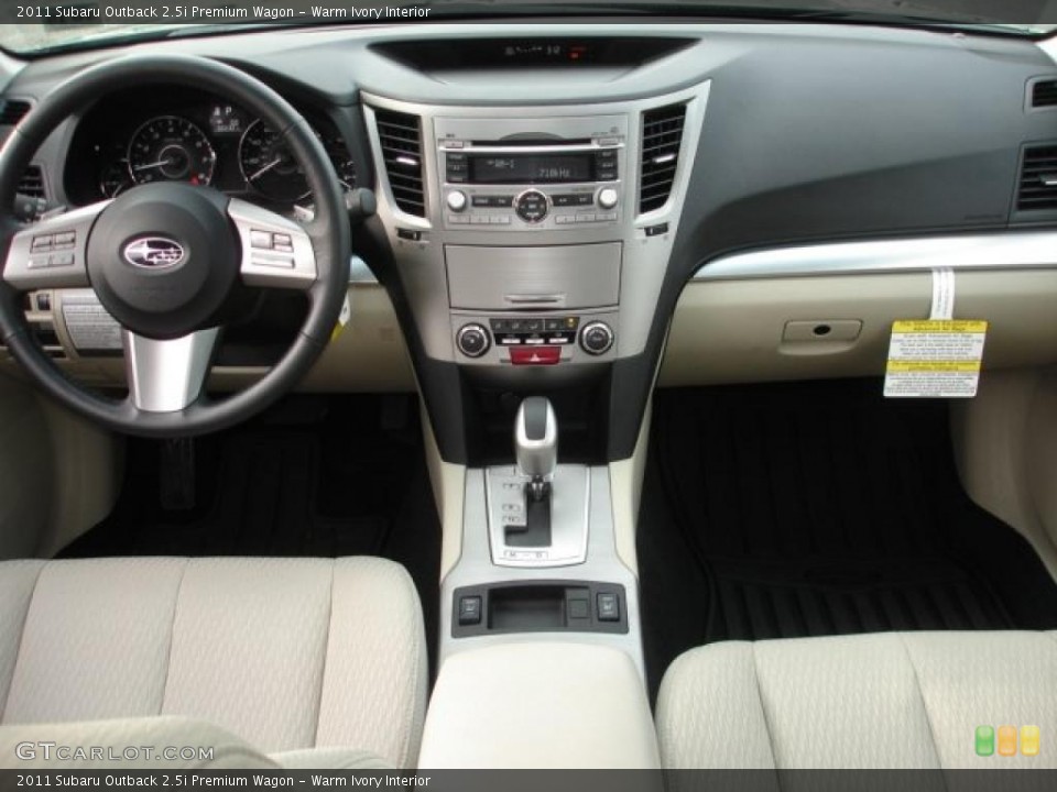 Warm Ivory Interior Dashboard for the 2011 Subaru Outback 2.5i Premium Wagon #44838056