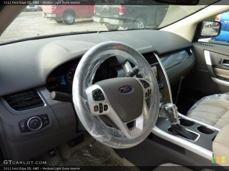 Medium Light Stone Interior Dashboard for the 2011 Ford Edge SEL AWD #44838395