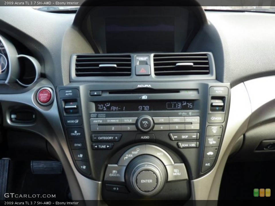 Ebony Interior Controls for the 2009 Acura TL 3.7 SH-AWD #44838984