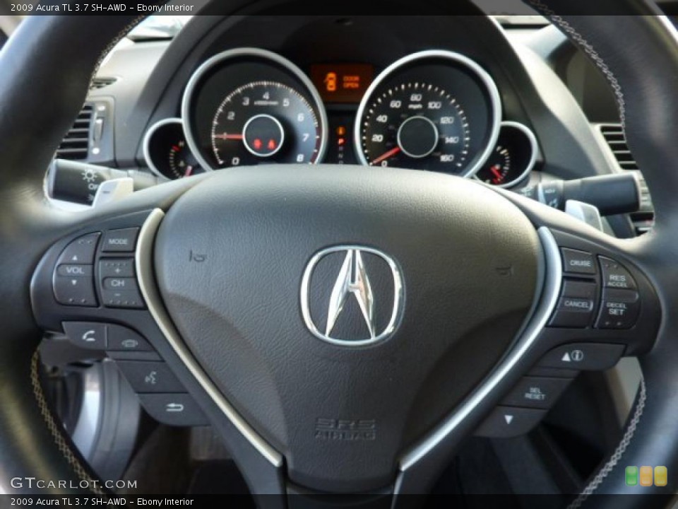 Ebony Interior Controls for the 2009 Acura TL 3.7 SH-AWD #44838999