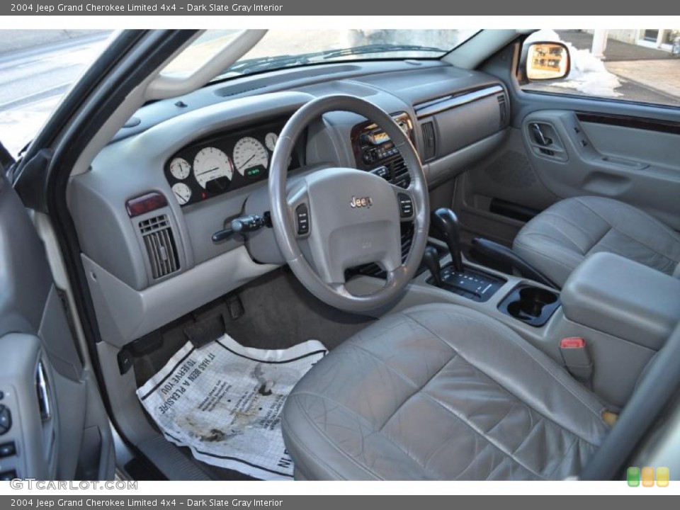 Dark Slate Gray Interior Prime Interior for the 2004 Jeep Grand Cherokee Limited 4x4 #44839324