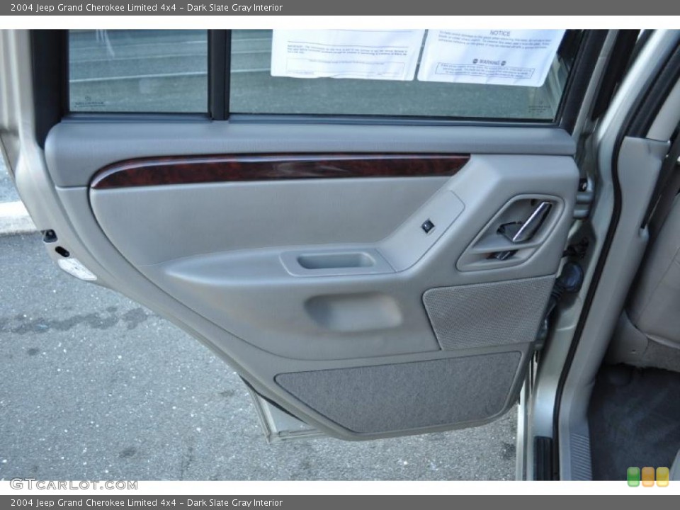 Dark Slate Gray Interior Door Panel for the 2004 Jeep Grand Cherokee Limited 4x4 #44839616