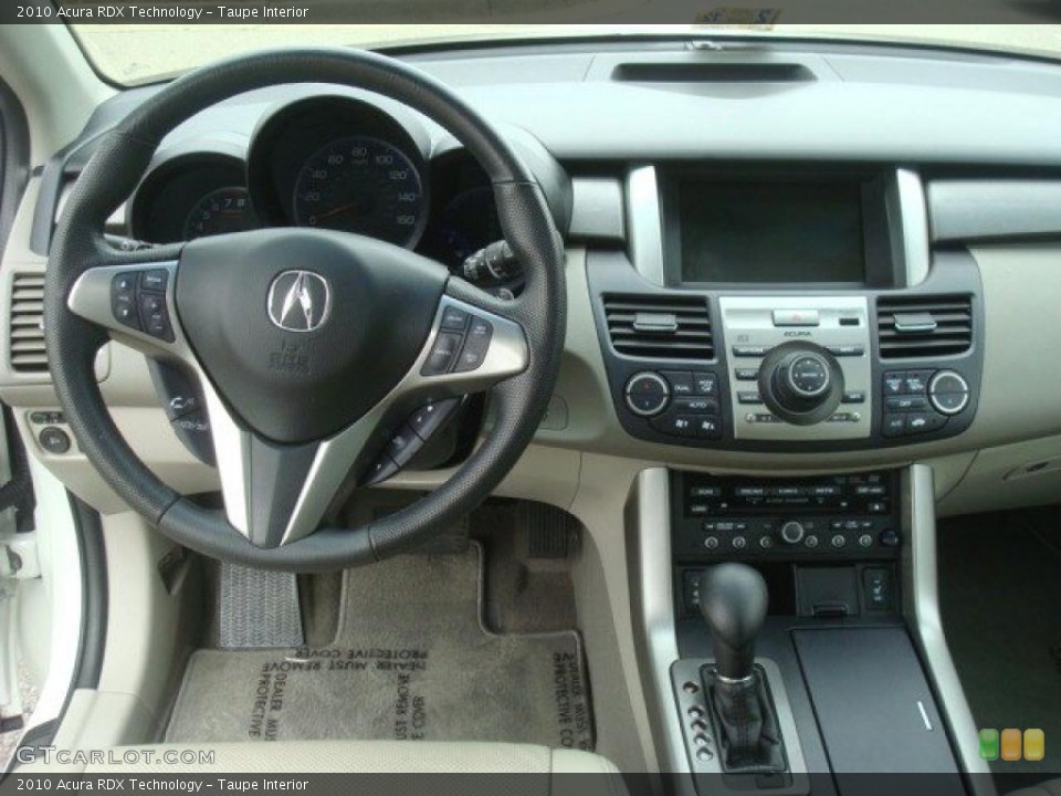 Taupe Interior Dashboard for the 2010 Acura RDX Technology #44839944