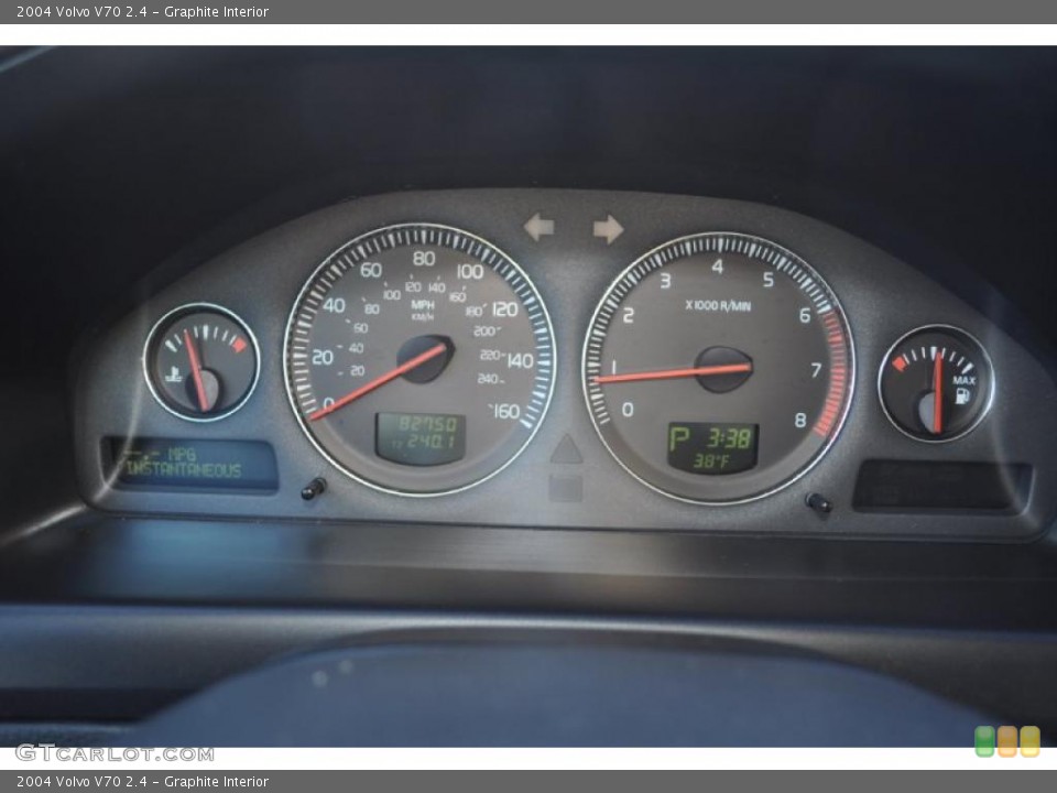 Graphite Interior Gauges for the 2004 Volvo V70 2.4 #44840660