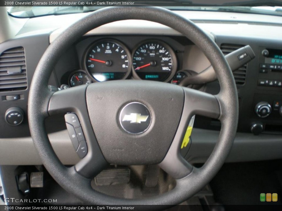 Dark Titanium Interior Steering Wheel for the 2008 Chevrolet Silverado 1500 LS Regular Cab 4x4 #44841360