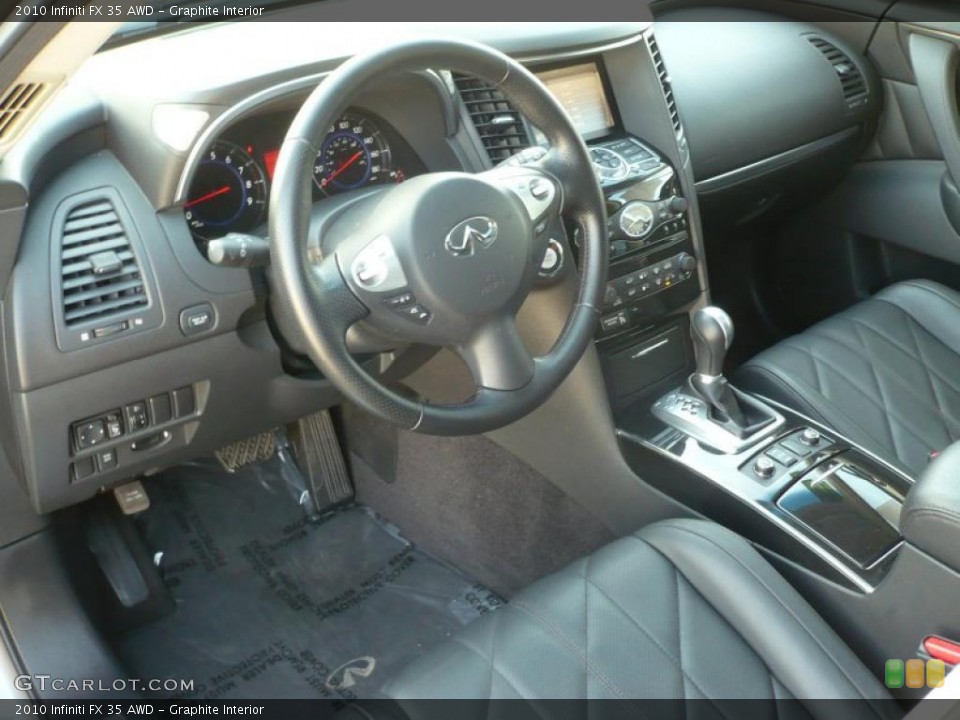Graphite Interior Prime Interior for the 2010 Infiniti FX 35 AWD #44843922