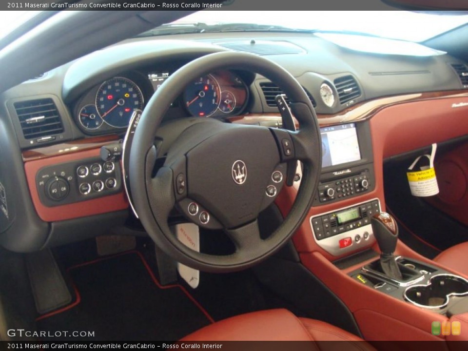 Rosso Corallo Interior Photo for the 2011 Maserati GranTurismo Convertible GranCabrio #44844436