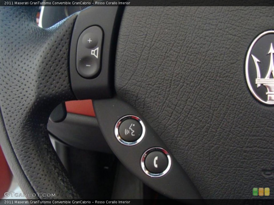 Rosso Corallo Interior Controls for the 2011 Maserati GranTurismo Convertible GranCabrio #44844484