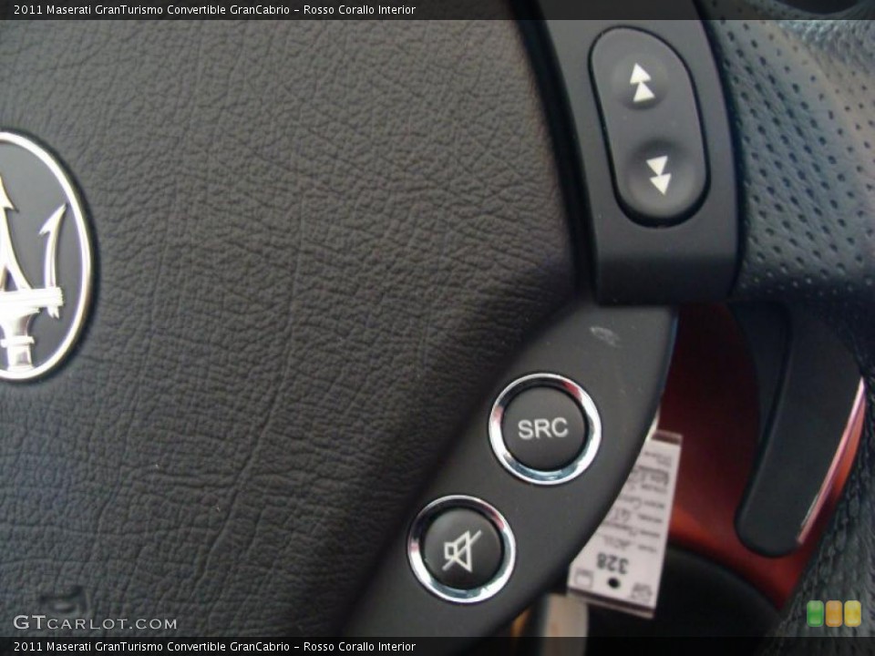 Rosso Corallo Interior Controls for the 2011 Maserati GranTurismo Convertible GranCabrio #44844488
