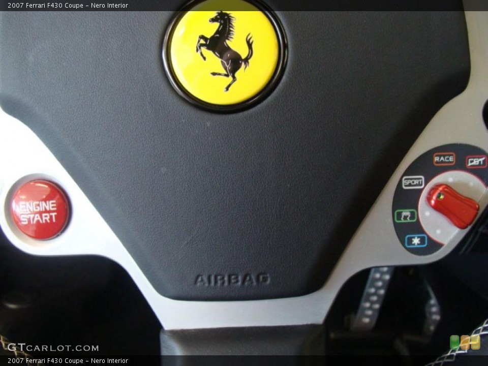 Nero Interior Controls for the 2007 Ferrari F430 Coupe #44844796